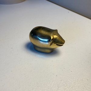 Seiden Brass Pig Light Paperweight